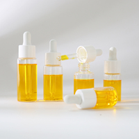 HOPECK Bouteilles en verre d'huile essentielle/sérum 10/15/20/25/30ML 18/415 Double couche PP collier Pipette compte-gouttes sérigraphié