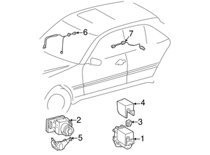เซ็นเซอร์วัดความเร็วล้อ ABS ด้านหลังขวา Mercedes-Benz C-Class <span class=keywords><strong>W202</strong></span> รุ่น A2025403317 - Product Image 3