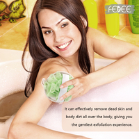 En gros 100% naturel Bain Douche Loofah Pouf Éponge Pad