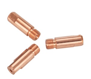 M14*15*3.2/4.0/5.0mm Đầu tiếp xúc hàn hồ quang nhúng đồng 500A Phụ kiện vòi phun thép Mượt mà gửi lụa cho hàn <span class=keywords><strong>220V</strong></span> - Product Image 2