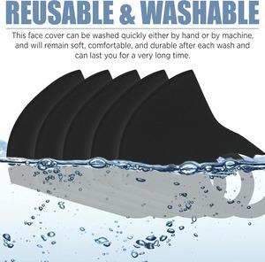 หน้ากากผ้าไหมน้ำแข็ง 3 มิติ แบบไม่มีรูพรุน เนื้อนุ่มเบาสบาย ระบายความร้อน ป้องกันแสงแดด ใช้ได้ทุกเพศทุกวัย ทุกฤดูกาล สำหรับการปีนเขา - Product Image 3