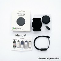 Colliers pour animaux de compagnie compatibles avec Apple AirTag GPS Tracker en plastique ABS, plus résistants à l'eau, autonomie de la batterie de 365 jours, compatibles Android/iOS