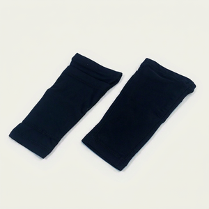 Protectores de Espinilleras de Malla Elástica con Logotipo Personalizado para Fútbol y Hockey, Calentadores de Piernas con Bolsillos, Negros, Talla Única - Product Image 1