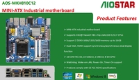 Mini-atx Motherboard industri Intel Haswell H81 Chip LGA1150 I3 I5 I7 CPU 16G DDR3 HDMI1 VGA Win7/8 Linux-Panel PC baru