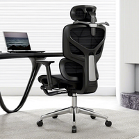 Chaise de bureau en maille contemporaine confortable pour longues périodes de travail assis, idéale pour le télétravail, avec dossier inclinable et hauteur réglable