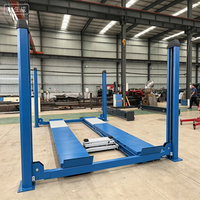 Elevador de Tijera Hidráulico de Doble Cilindro de 4 Postes con Entrega Directa de Fábrica a Bajo Precio, Capacidad de 4000 kg, Máquina Opcional de Alineación de Ruedas 3D