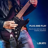 Портативный мини-усилитель для электрогитары LEKATO 5W с Bluetooth, 4 встроенных эффекта: чистый звук, дисторшн