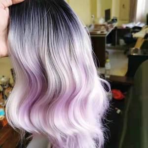 Tóc Giả Sợi Chất Lượng Cao Với Tóc Em Bé Tóc Ngắn Gợn Sóng T Phần Ren Tổng Hợp Chịu Nhiệt - Product Image 3