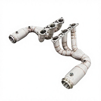 Colectores de Escape Aislados de Acero Inoxidable SS304 Directos de Fábrica para Porsche 911 991 GT3 RS 4.0L 2017-2019, Mejora de Potencia para Autos de Carreras OEM