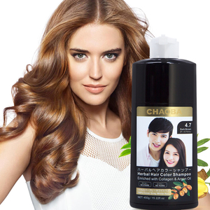 Champú Tinte <span class=keywords><strong>para</strong></span> el Cabello, CHAOBA 3 en 1 Champú Color Marrón <span class=keywords><strong>para</strong></span> Refrescar el Cabello, Champú de Coloración Herbal Instantánea <span class=keywords><strong>para</strong></span> Mujeres y Hombres - Product Image 1
