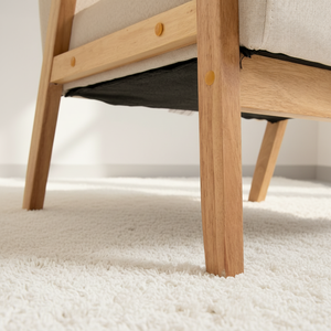 Fauteuils de lecture et de détente populaires <span class=keywords><strong>en</strong></span> tissu pour salon, chambre et hôtel – Fauteuils <span class=keywords><strong>en</strong></span> bois de style simple - Product Image 3