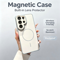 Coque de téléphone portable magnétique antichoc en TPU PC mat de luxe pour Samsung Galaxy S26 Ultra S25 S24 Plus S23 S22 A56