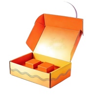 Cajas de Envío Ecológicas Personalizadas de Materiales Reciclados Negros, Caja Corrugada para Regalos con Acolchado de Esponja y Relieve