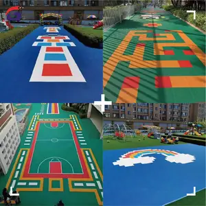 Garden Block Sports Tiles China Supplier Gym White Floor Interlocking Floor Brick