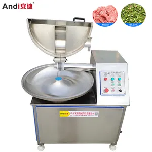 Best Quality Commercial Vertical Vegetable Chopper And Mixer With Meat Grinder Meat Bowl Cutter Machine