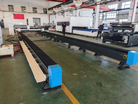 Máquina de Corte Láser de Fibra con Riel de Suelo 12000x2000, 6000W, CNC Cypcut para Corte de Chapa Metálica
