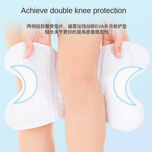 Menics OEM/ODM İnce Dizlik 3D Dokuma Ter Emici Kumaş Diz Desteği Yan Destekleyicilerle - Product Image 3