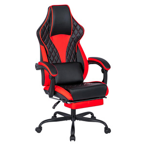Gaming Chair PU Leather Reclining Height Adjustable Swivel Chair For Home Office Dormitory - Product Image 5