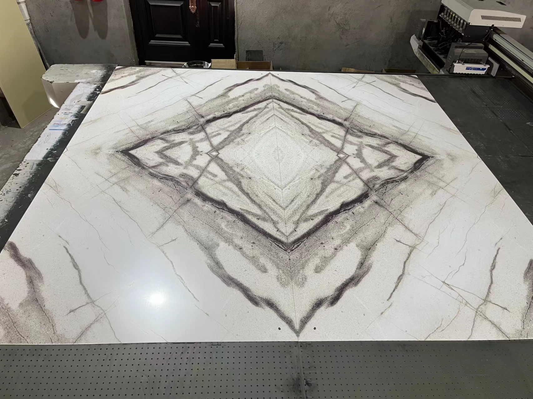 1220x2800mm PVC Marble Sheet Interior Decorative High Glossy For Bathroom