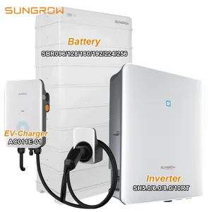 Batería de alto voltaje compatible con Growatt Sungrow inverter LiFePO4 20 kW batería sungrow SBR096/128/160/192/ 224/256