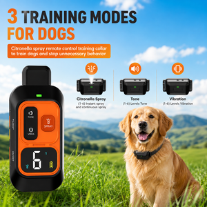 <span class=keywords><strong>Collier</strong></span> <span class=keywords><strong>anti</strong></span>-<span class=keywords><strong>aboiement</strong></span> ultrasonique en plastique pour chiens - Étanche, batterie rechargeable, dispositif <span class=keywords><strong>efficace</strong></span> d'arrêt des aboiements et d'entraînement - Product Image 2