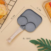 Machine à Omelettes Créative Design Classique Quatre Cavités Antiadhésive, Moule à Crêpes et Gaufres, Poêle à Induction pour le Petit-Déjeuner – Vente en Gros