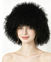 Chapeau Bob en Fausse Fourrure Moelleuse pour Femme, Vente en Gros Usine, Hiver, Coupe-Vent, Chaud, Style Pêcheur