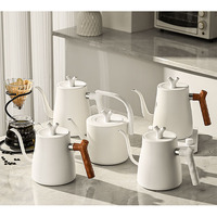 Bouilloire électrique mécanique à contrôle de température intelligent 1L avec col de cygne pour café et thé Bouilloire électrique