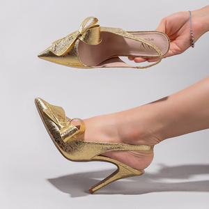 Sandales d'été style espadrille à bout ouvert pour femme, talons aiguilles glamour ornés de cristaux et de strass, chaussures à bout pointu - Product Image 2