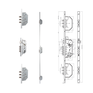 גבוהה אבטחה אירופאית סגנון 3201b morסקיה 3 דלת מנעול גוף מנעול דלת עץ - Product Image 2