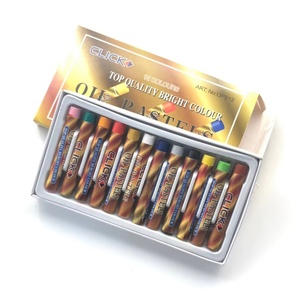 Ensemble de peinture artistique pour enfants, crayons de dessin multicolores très vendus, 12 couleurs non toxiques, pastel à l'huile pour la peinture des enfants - Product Image 1