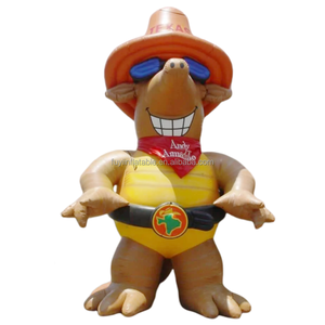 Iklan tiup kustom dengan logo Model cahaya tiup maskot dengan topi Super keren promosi harga murah - Product Image 2