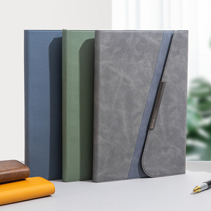 Custom Tri-Fold Faux Leather Office Gift Set Personalized Corporate Stationery Organizer With Multiple Compartments - Product Image 6