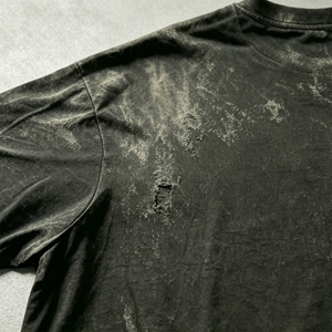 Wholesale Custom LOGO Printed High Quality Vintage Graphic Oversized Heavyweight Cotton Black O-Neck Acid Wash Men's T <b>Shirt</b> - Product Image 3