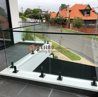 Reilbu - Vente flash - Garde-corps en verre et acier inoxydable pour balcon - Design moderne pour extérieur