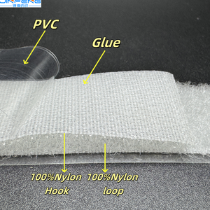 25mm 하이 퀄리티 자체 접착 후크 및 루프 흰색 PVC100 % 나일론 벨크로 내열성 - Product Image 2