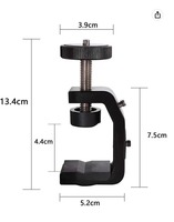 Support de fixation en alliage d'aluminium pour appareil photo reflex numérique et téléphone, avec vis 1/4, usinage CNC, personnalisé