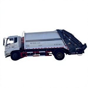 Camion compacteur de déchets de 8 m³, camion de collecte de déchets hydraulique automatique, véhicule de transport de déchets sanitaires - Product Image 1