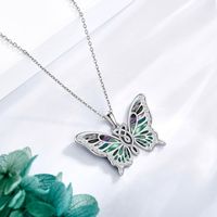 Collier pendentif Phénix en coquille d'ormeau naturelle, Nirvana du Phénix, bijoux en argent sterling 925 pour femmes