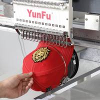 Machine à broder informatisée haute précision à tête unique 12/15 aiguilles, zone de travail 500*1200mm, grande capacité pour broderie de vêtements/robes