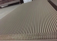 Feuille flexible en MDF Planche à cintrer ondulée en MDF pour la décoration Finition en placage naturel
