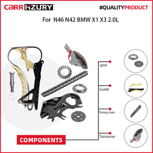 Kit de cadena de distribución de motor Carrhzury 11317502180 para <span class=keywords><strong>BMW</strong></span> 2.0L N42 N46 E90 318i 320i <span class=keywords><strong>520i</strong></span> E84 X1 X3 Kit de cadena de distribución - Product Image 2