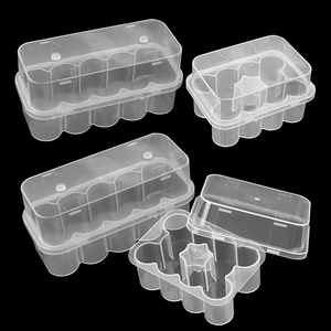 10ml 10cc Vaccine Bottle Packaging Storage <b>Box</b> Clear <b>Plastic</b> Vial <b>Box</b> Vial Holder Case for Peptide - Product Image 1