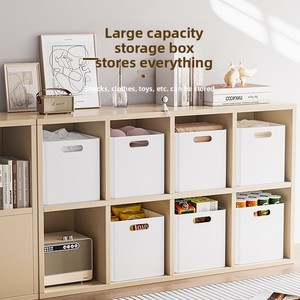 Caja de Almacenamiento Cuadrada de Plástico Estilo Japonés con Tapa, Gran Capacidad, Organizador para Aperitivos, Juguetes y Ropa - Product Image 2