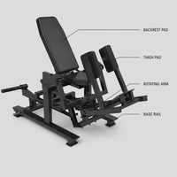 Machine d'abduction des hanches commerciale pour salle de sport, appareil de musculation des cuisses extérieures en acier robuste avec coussinets réglables