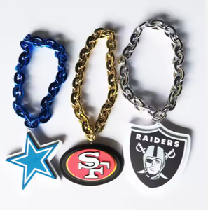 Collar con Colgante Grande de <span class=keywords><strong>EVA</strong></span> Personalizado con el Logotipo de los Buffalo Bills Impreso y Cadena para Colgar, Ideal para Fiestas y Celebraciones - Product Image 4