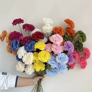 Nouvelles Pivoines Décoratives Artisanales à 4 Têtes, Longues Branches, Fleurs Artificielles pour Mariages, Fêtes et Événements Thématiques - Product Image 6