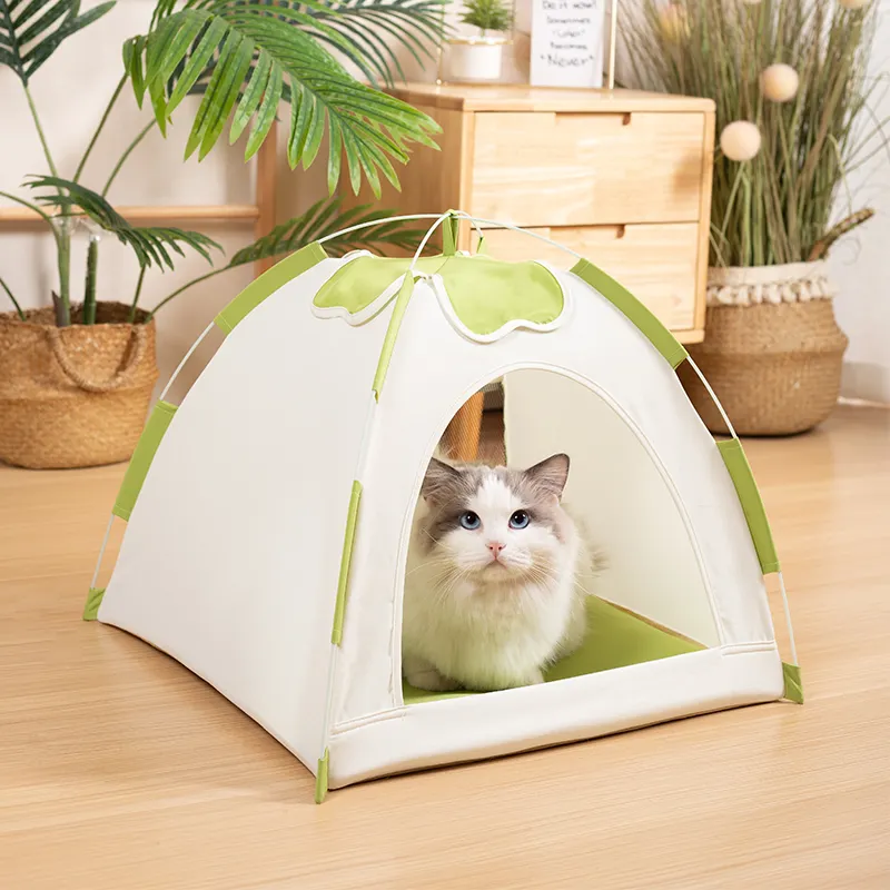 Universal Pet Dogs and cat House Breathable Bed Tent Closure for All Seasons