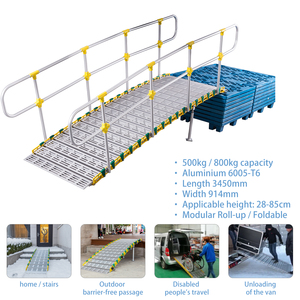 <span class=keywords><strong>Rampe</strong></span> de mobilité Simplywalk pour fauteuil roulant, capacité 800 kg, largeur 914 mm, profil extrudé, fabricant de rampes ODM, test de charge SGS. - Product Image 2