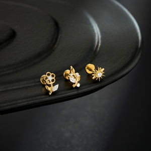 Bijoux <span class=keywords><strong>de</strong></span> <span class=keywords><strong>piercing</strong></span> Toposh en titane G23, clou d'<span class=keywords><strong>oreille</strong></span> à filetage interne, bijoux <span class=keywords><strong>de</strong></span> corps pour <span class=keywords><strong>piercing</strong></span> d'<span class=keywords><strong>oreille</strong></span>, labret - Product Image 3